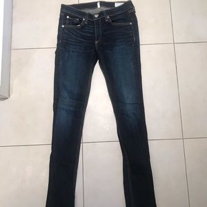 Rag and Bone high rise Skinny blue jeans size 28